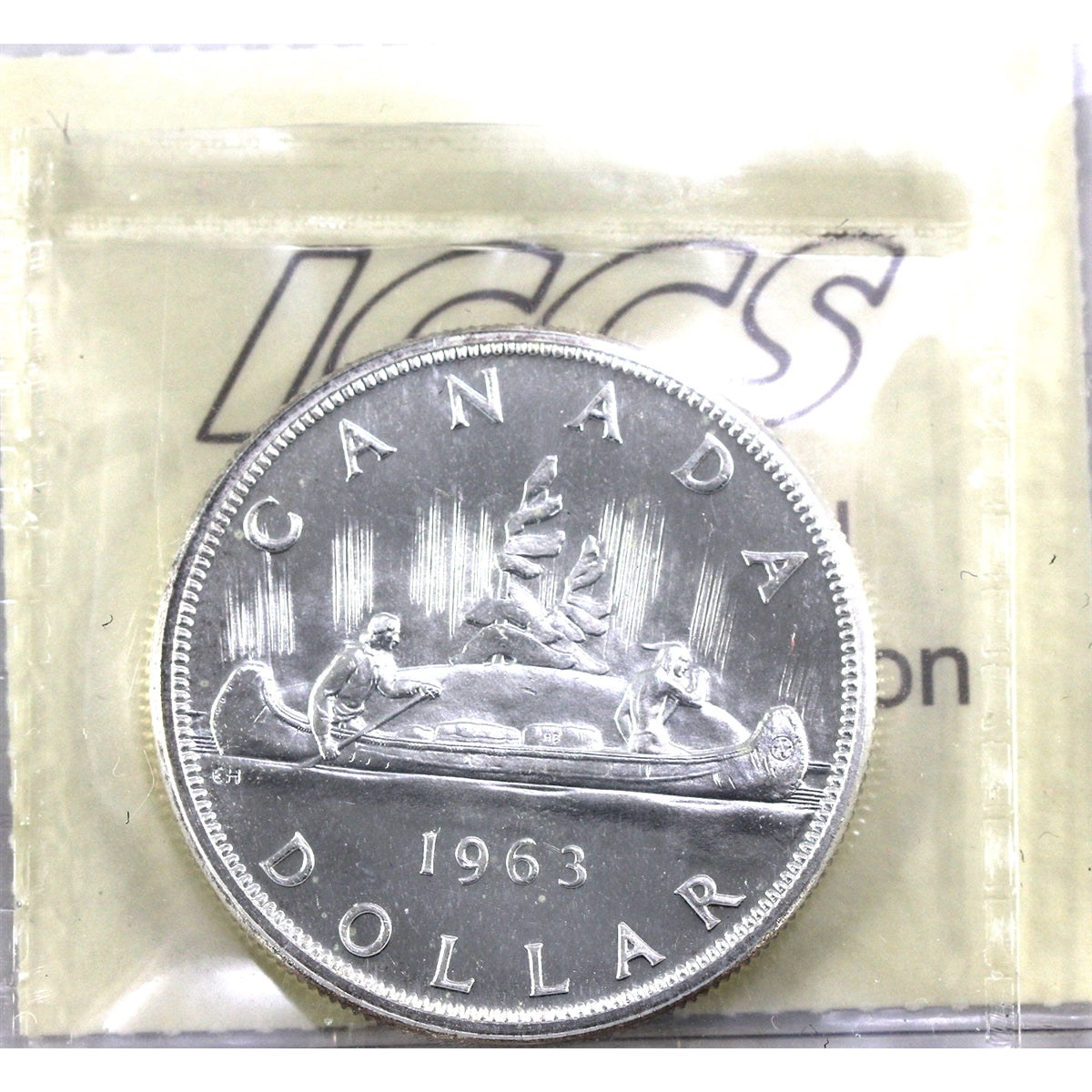 1963 Canada Dollar ICCS Certified PL65 Heavy Cameo