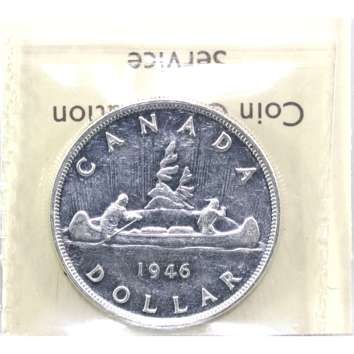1946 SWL Canada Dollar ICCS Certified AU50
