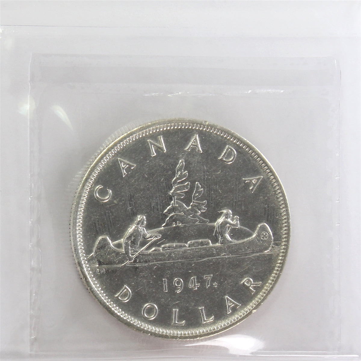 1947 Maple Leaf; Double HP Canada Dollar ICCS Certified EF40