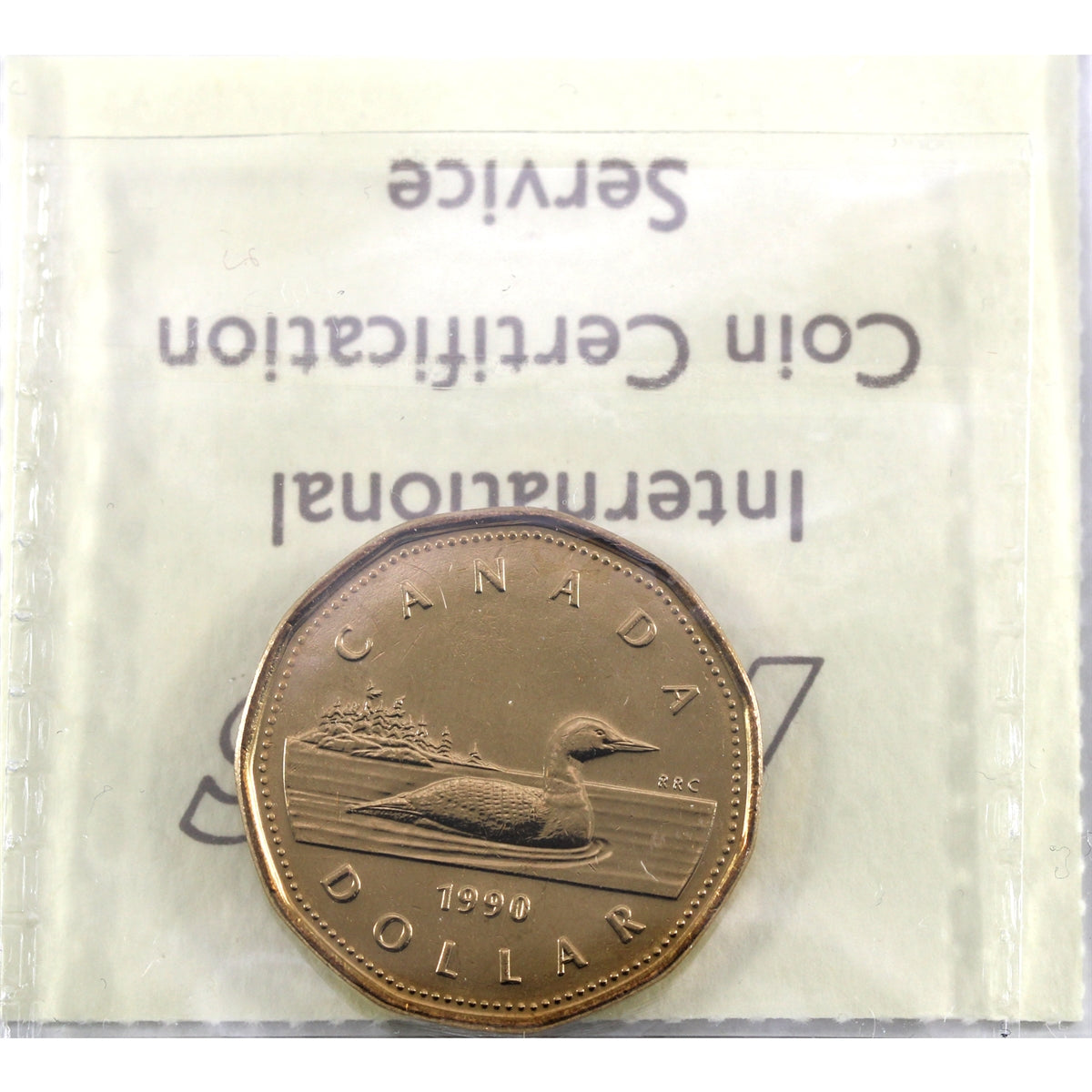1990 Canada Loon Dollar ICCS Certified MS64