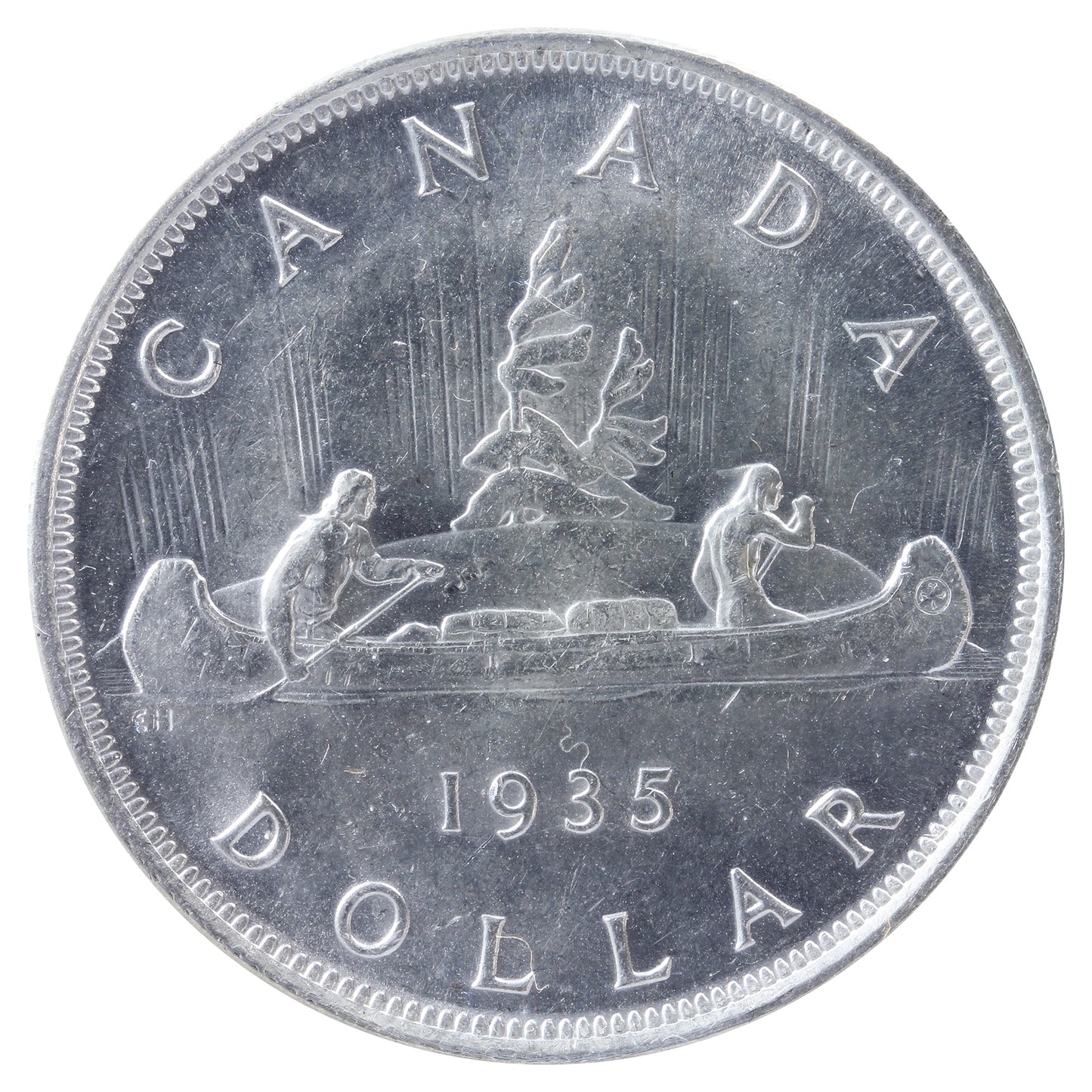1935 Double Voyageur Canada Dollar ICCS Certified MS64