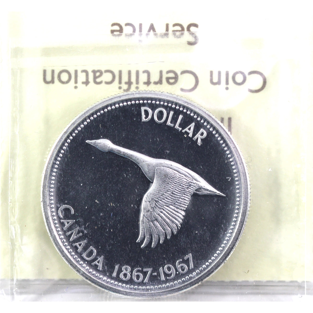 1967 Canada Dollar ICCS Certified SP66 Ultra Heavy Cameo
