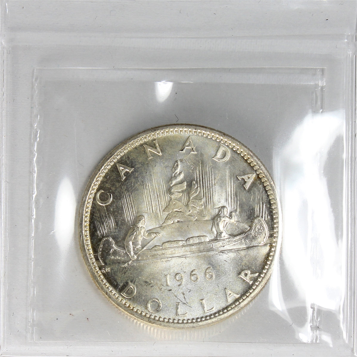 1966 Large Beads Canada Dollar ICCS Certified MS65