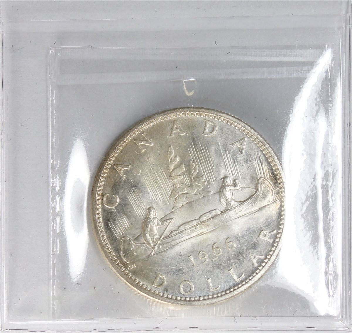 1966 Large Beads Canada Dollar ICCS Certified MS65