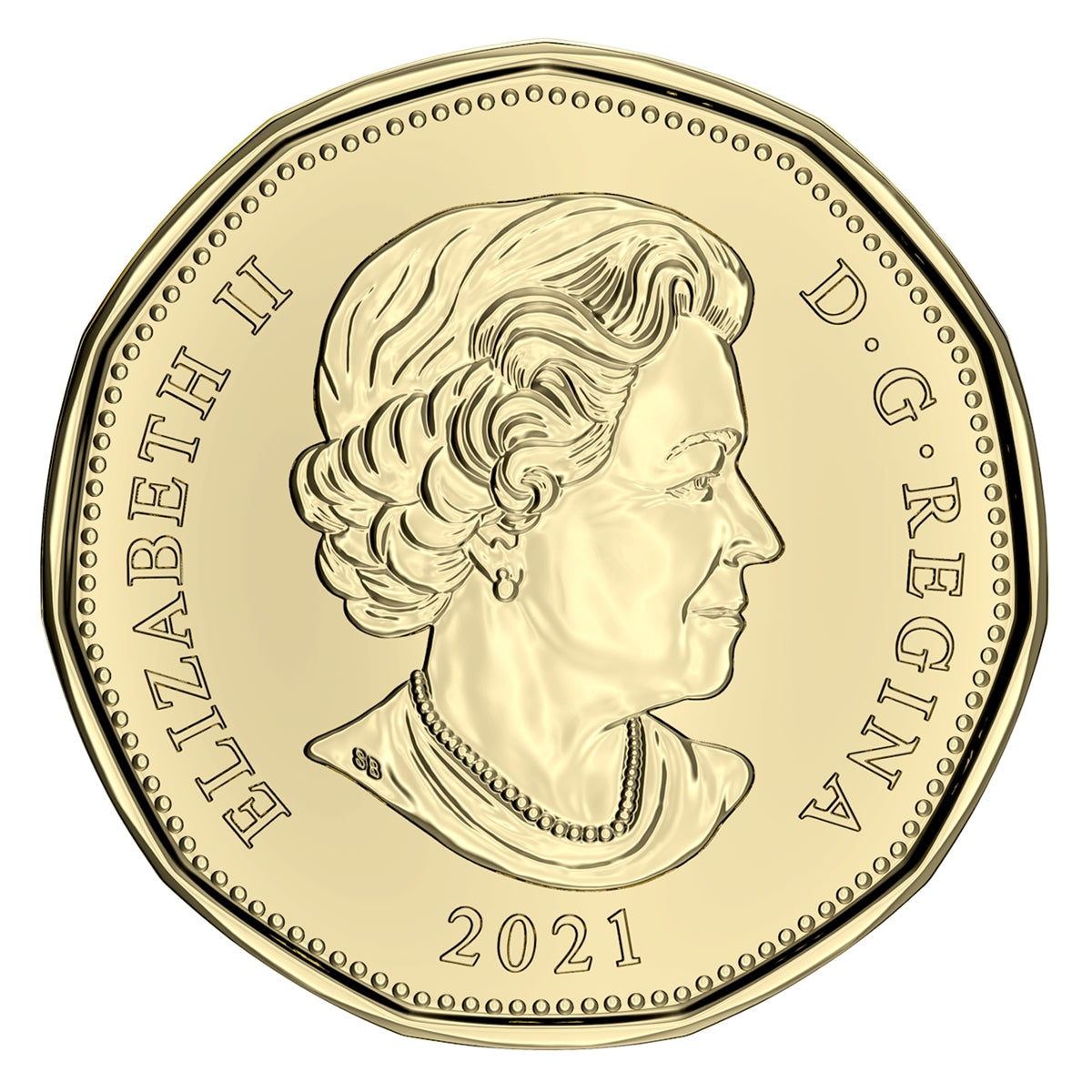 2021 Christmas Canada Dollar Brilliant Uncirculated (MS63)