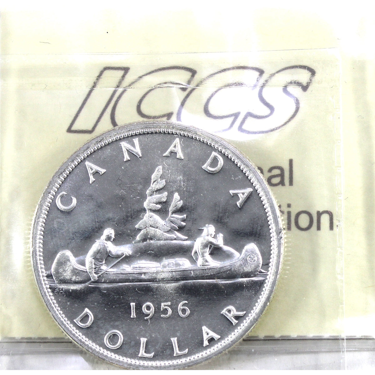1956 Canada Dollar ICCS Certified PL66