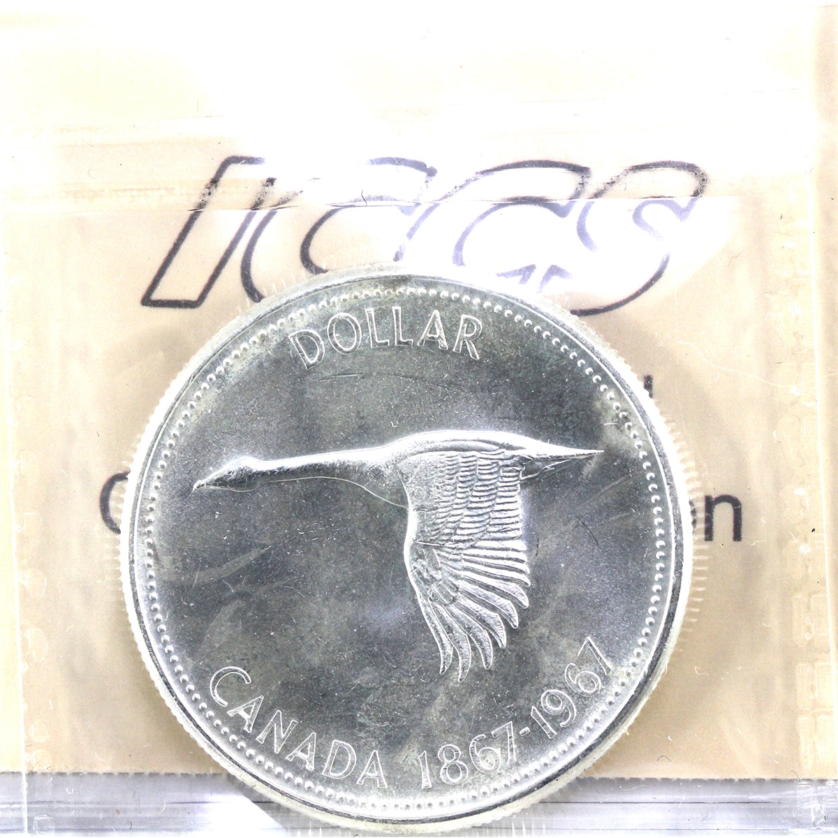 1967 Canada Dollar ICCS Certified MS65