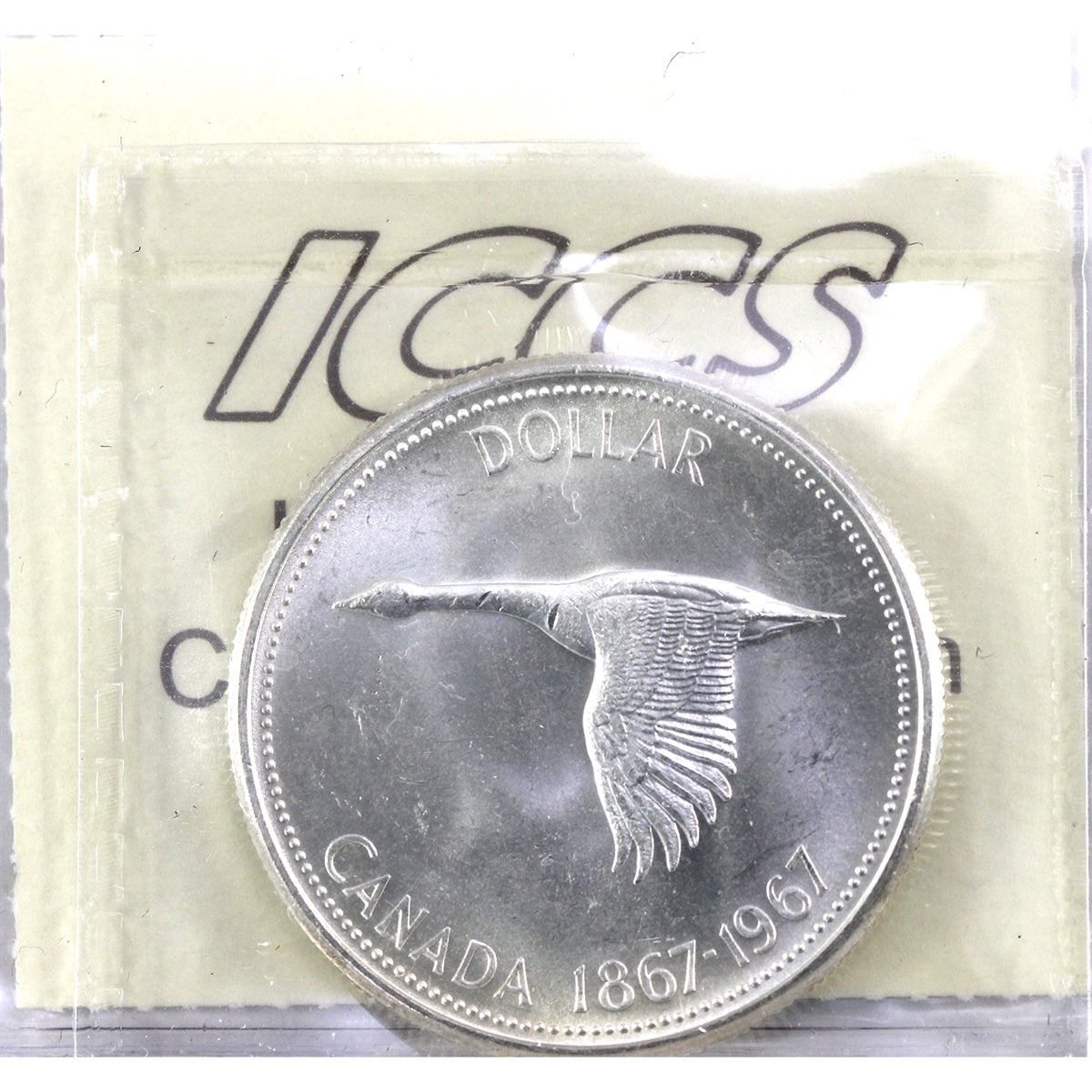 1967 Canada Dollar ICCS Certified MS65