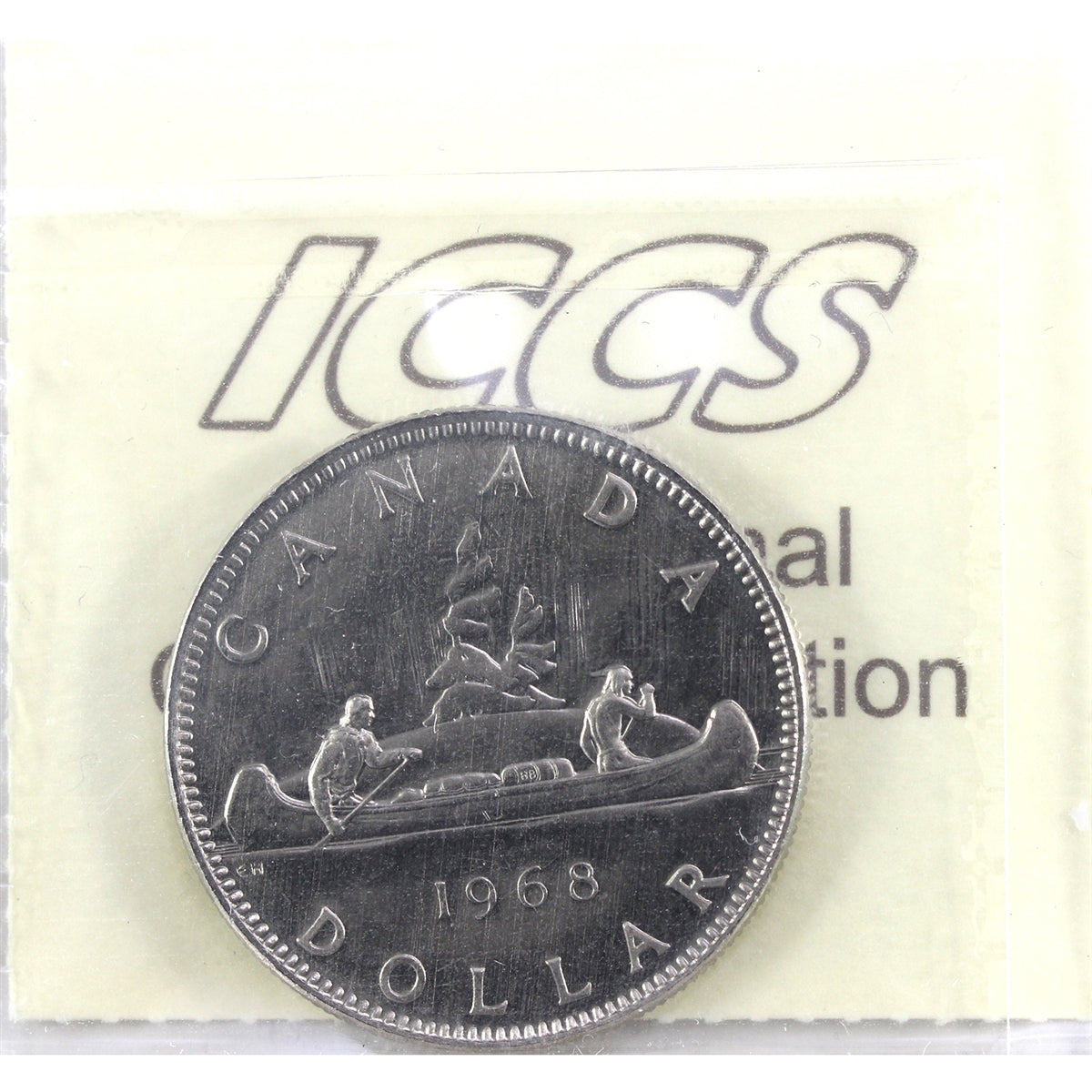 1968 Canada Dollar ICCS Certified PL65 Heavy Cameo