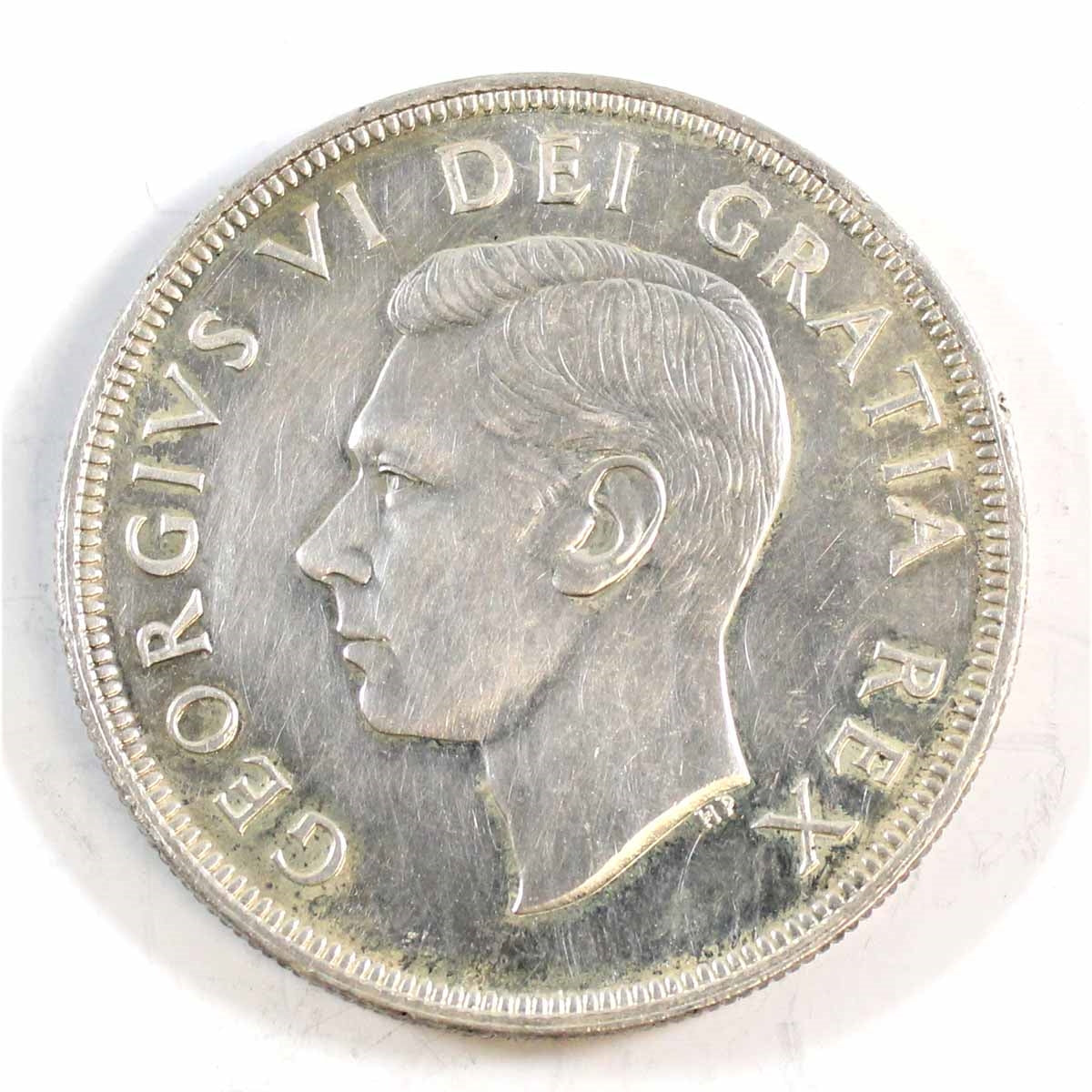 1948 Canada Dollar Uncirculated MS60) Cleaned $