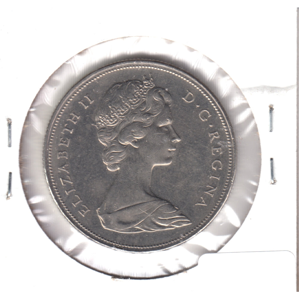 1968 Small Island Canada Nickel Dollar AU-UNC (AU55)