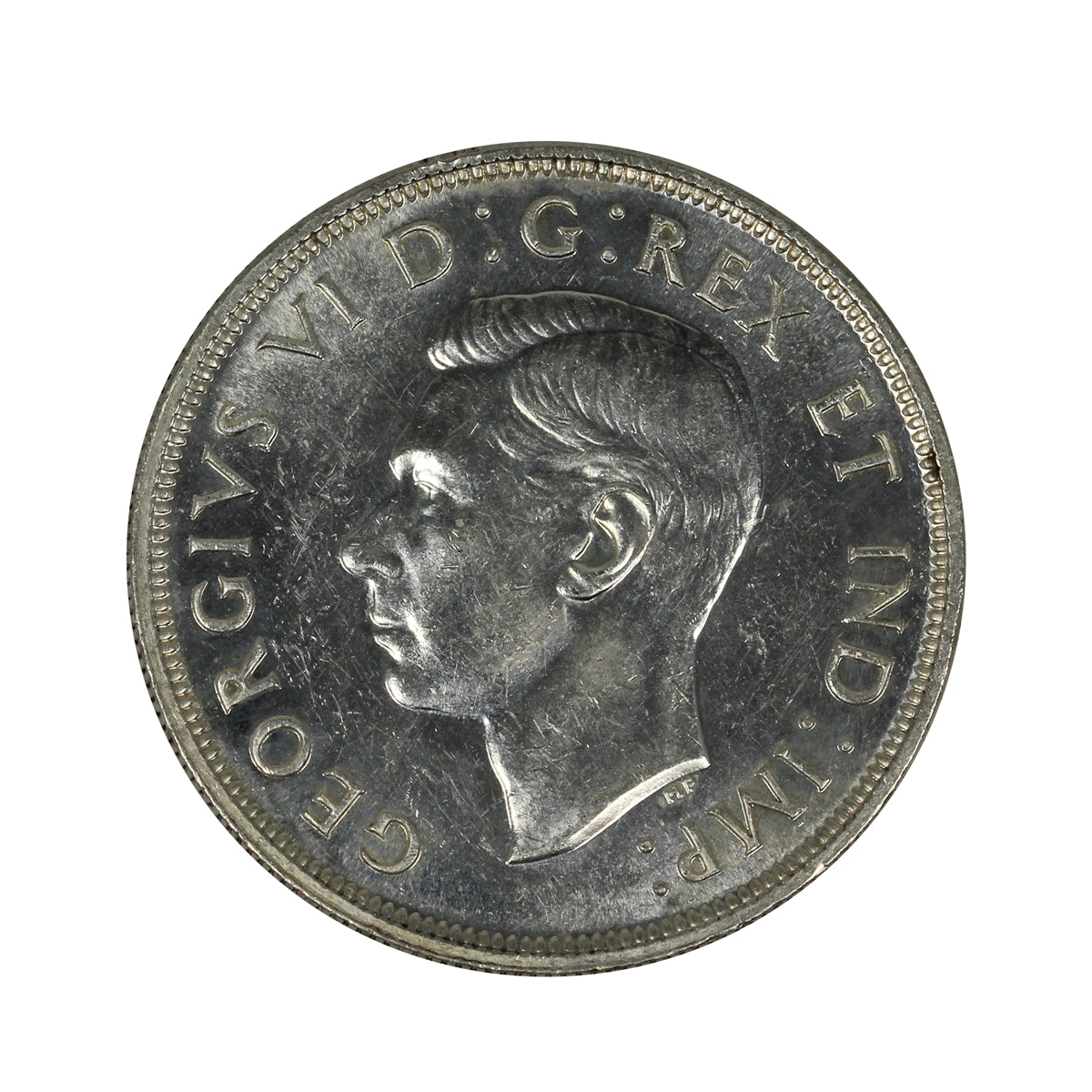1947 Blunt 7/7 Canada Dollar Uncirculated (MS60) $