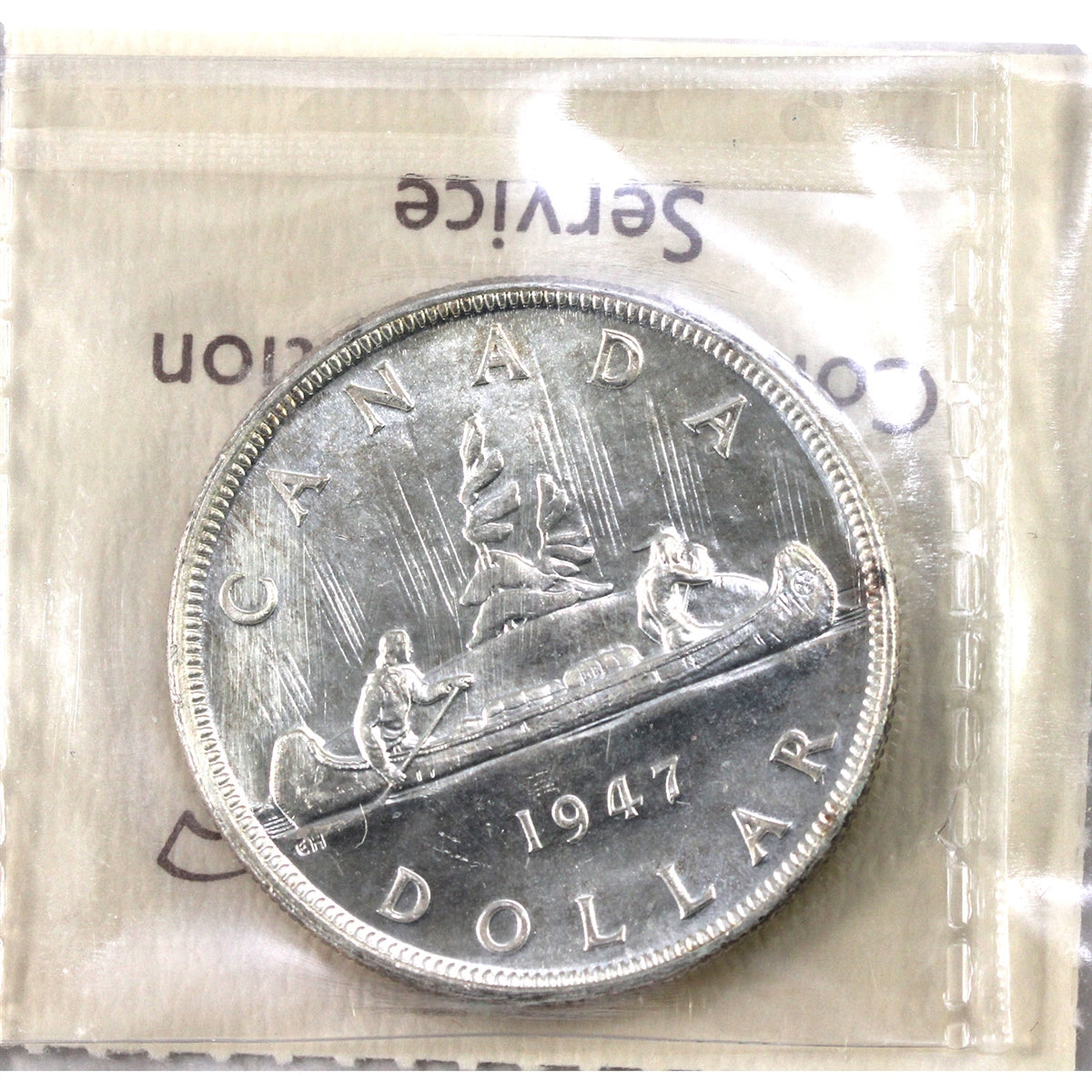 1947 Blunt 7 Canada Dollar ICCS Certified MS63 (XCZ 655)