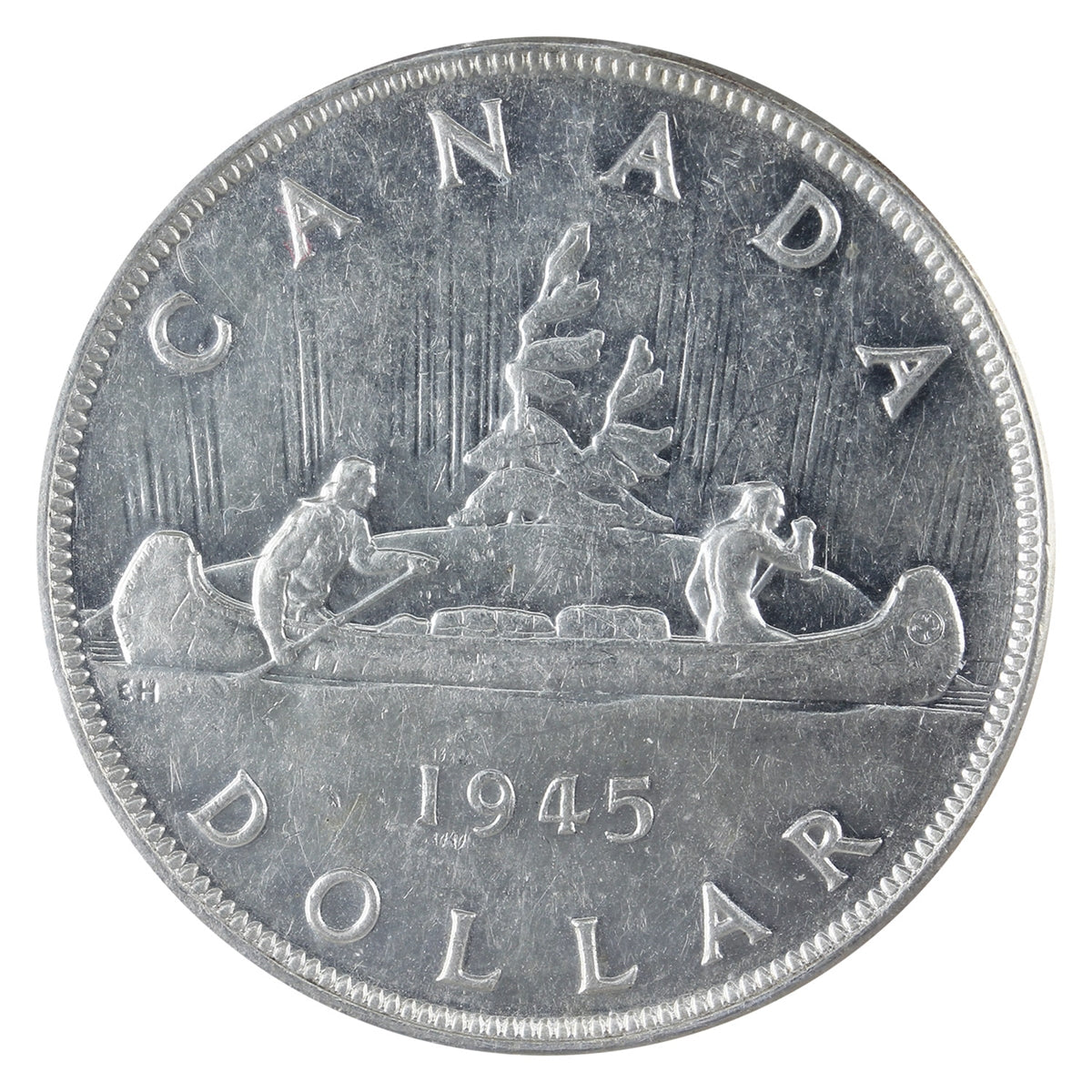 1945 5/5 Canada Dollar ICCS Certiifed VF20