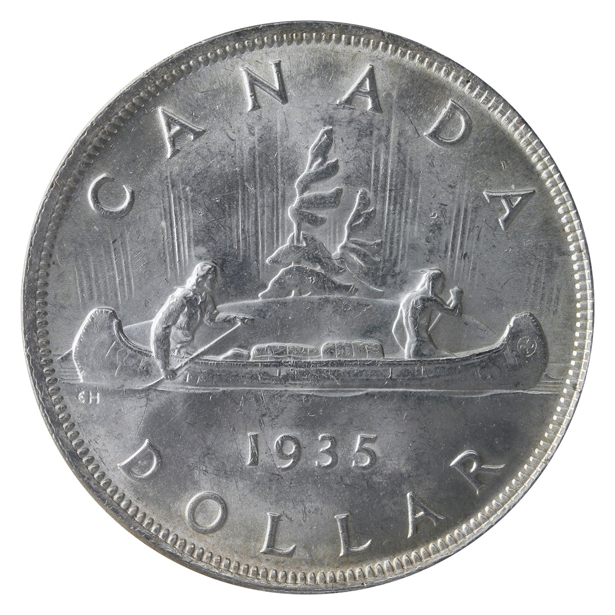 1935 Double XXV Canada Dollar ICCS Certified MS64 (XMY 622)