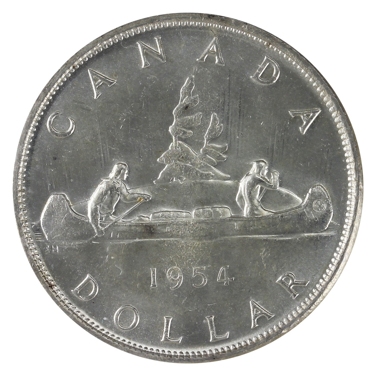 1954 Canada Dollar ICCS Certified MS64