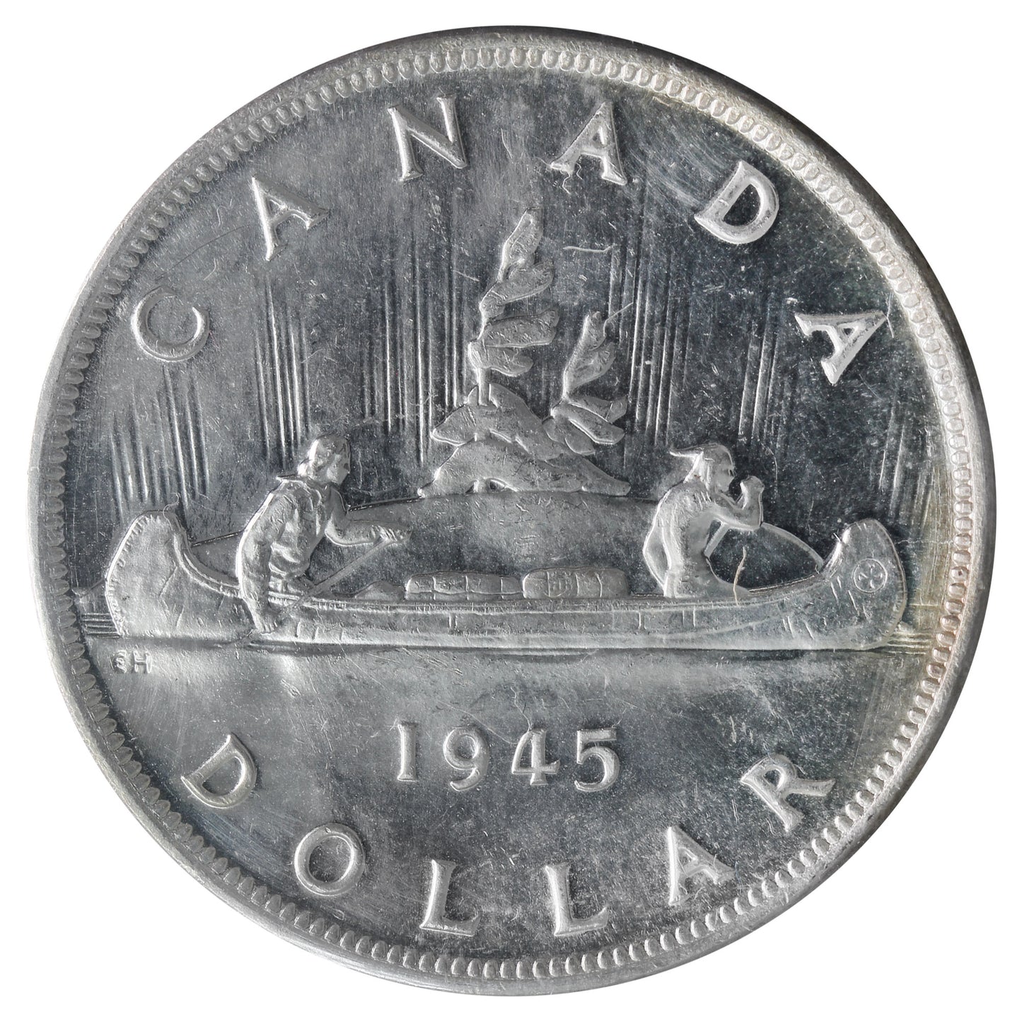 1945 5/5 Canada Dollar ICCS Certified MS63 (XXR 466)