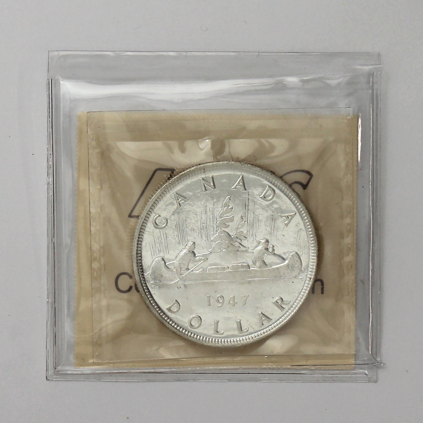 1947 Blunt 7, 7/7 Canada Dollar ICCS Certified MS63 (XCZ 656)