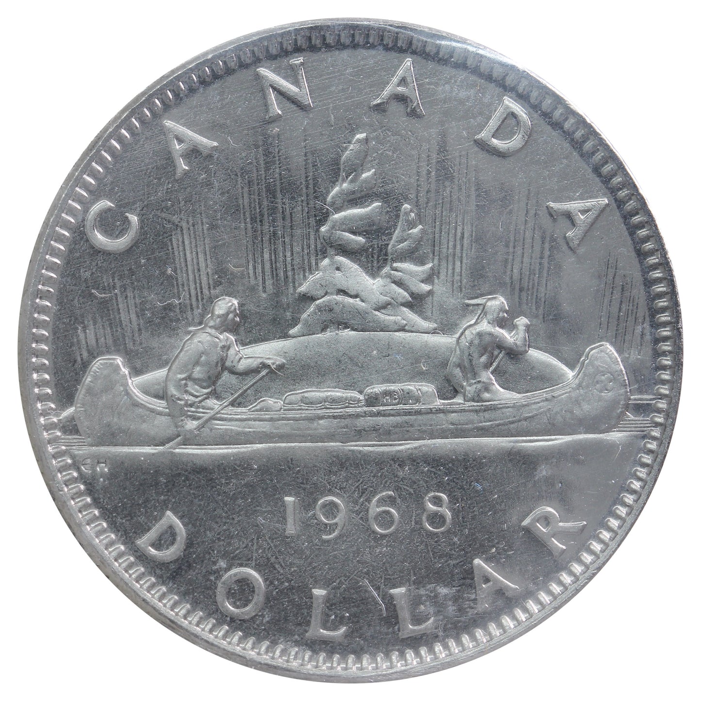 1968 Normal Island Canada Nickel Dollar ICCS Certified PL66