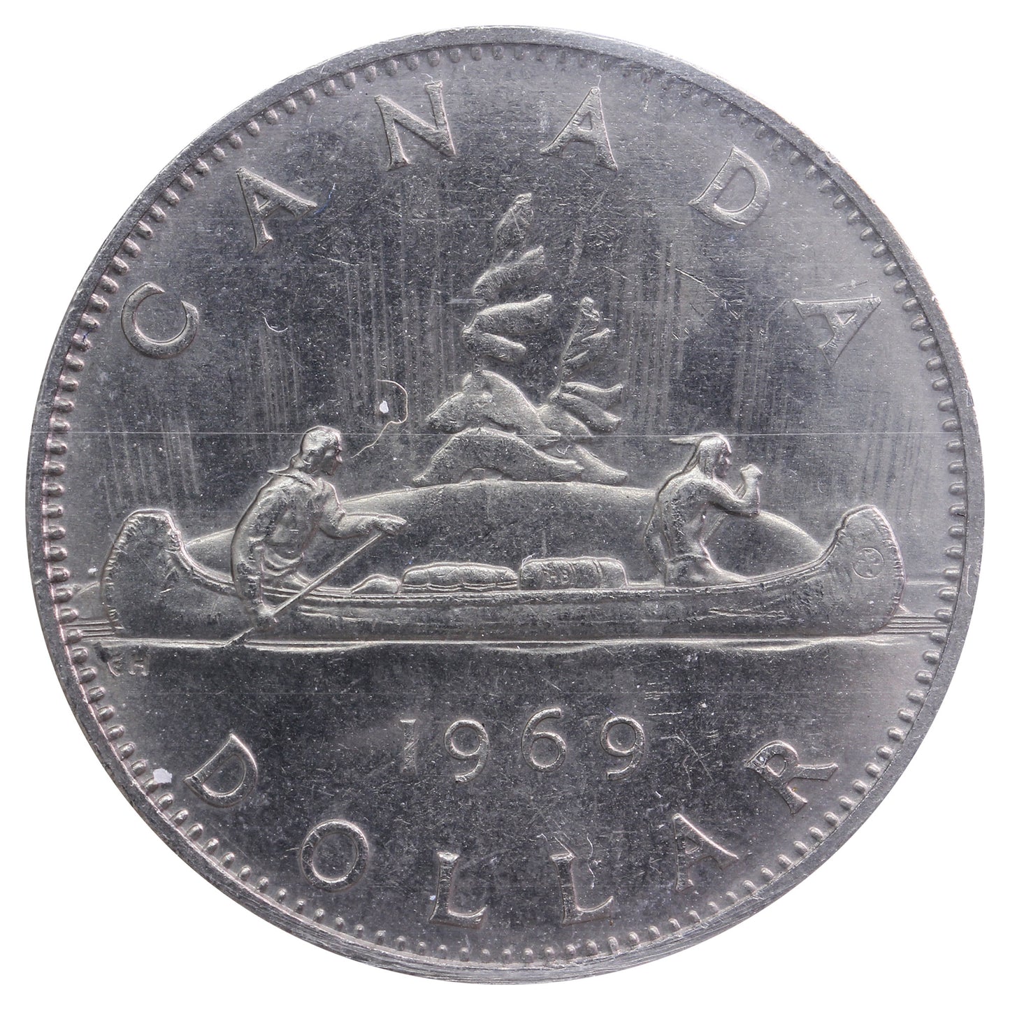 1969 Canada Nickel Dollar ICCS Certified MS65