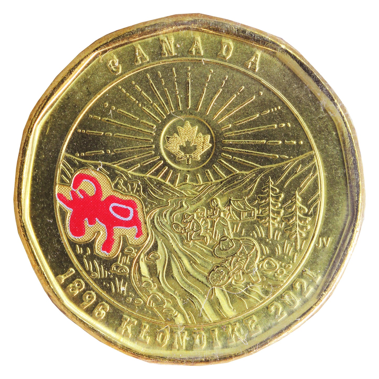 2021 Coloured Klondike Canada Dollar ICCS Certified MS64
