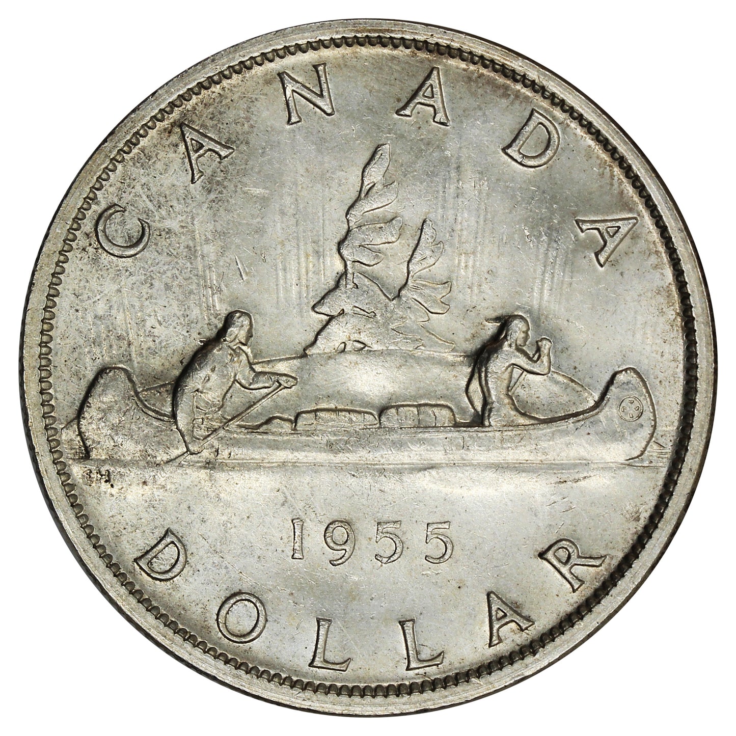 1955 Fu Manchu Canada Dollar Uncirculated (MS-60) $