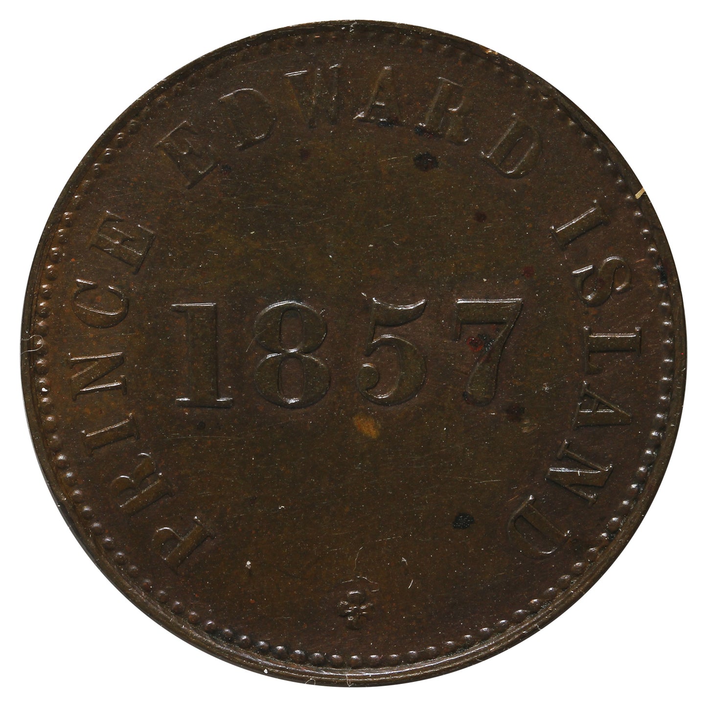 PE-7C4 1857 PEI Self Government & Free Trade Token EF-AU (EF45) Scr.