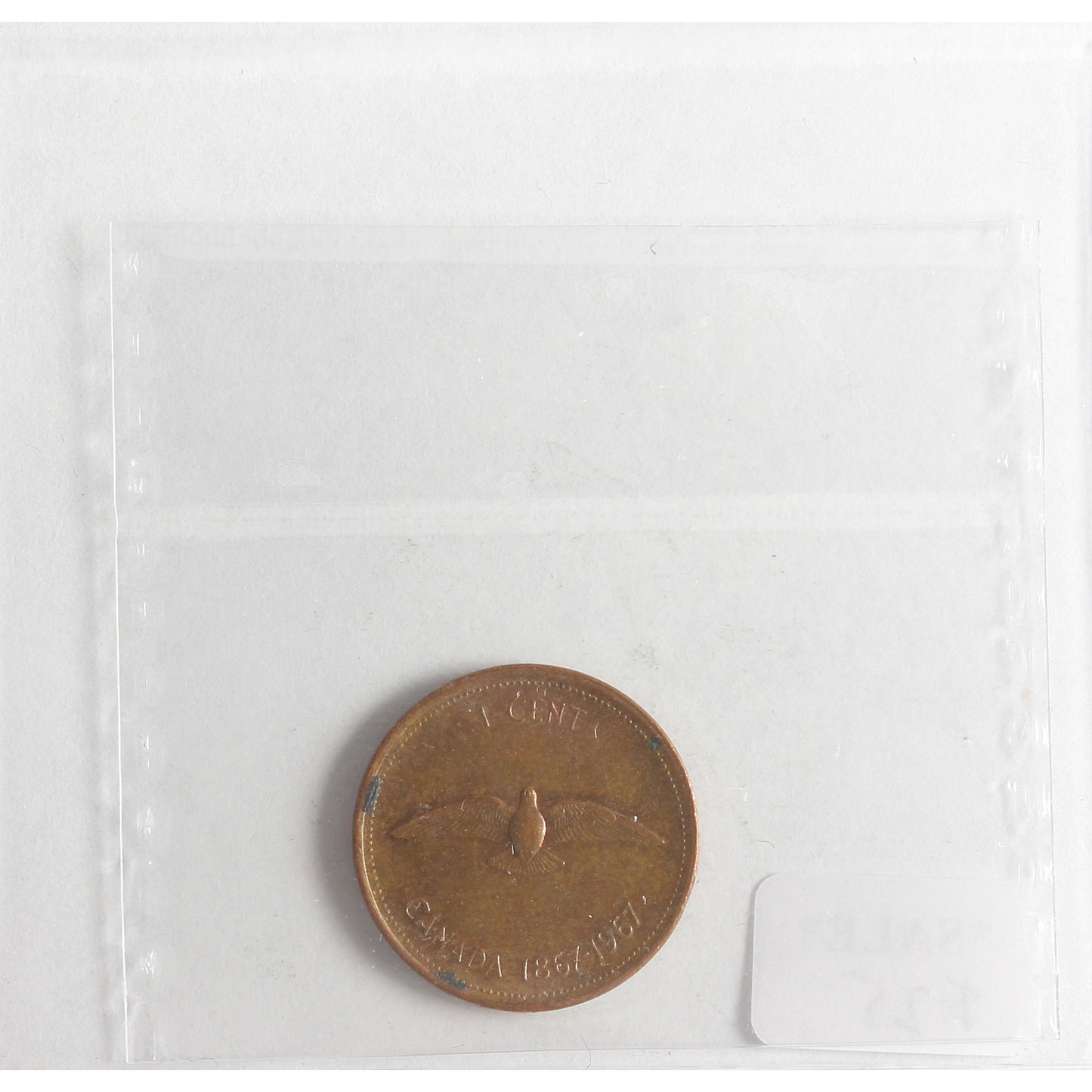 1967 Double 1967 Canada 1-cent ICCS Certified AU55