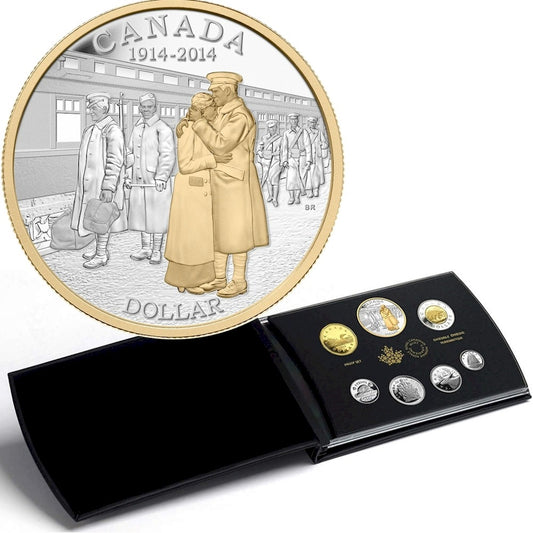 2014 Canada 100th Anniversary of WWI Deluxe Fine Silver Proof Set (No Tax)