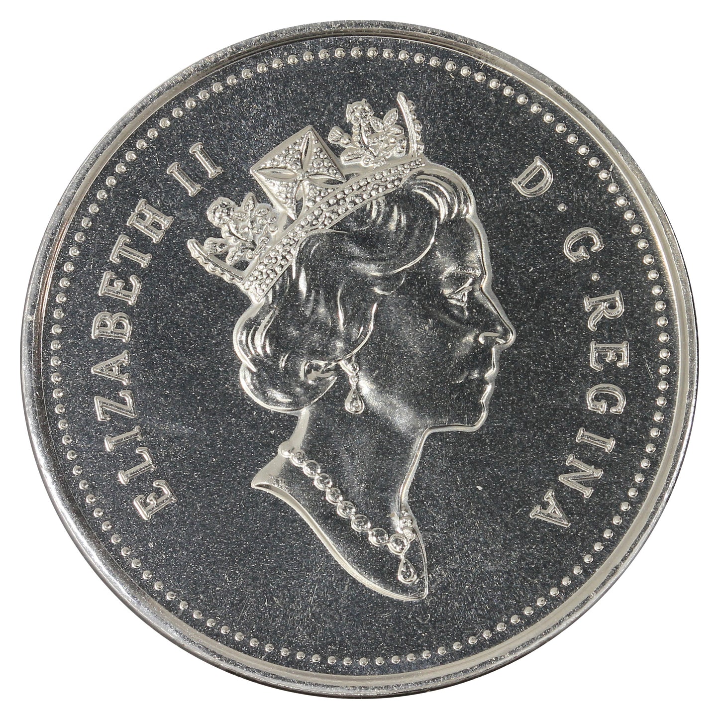 1999 November MULE Canada 25-cents Proof Like (Scratched)