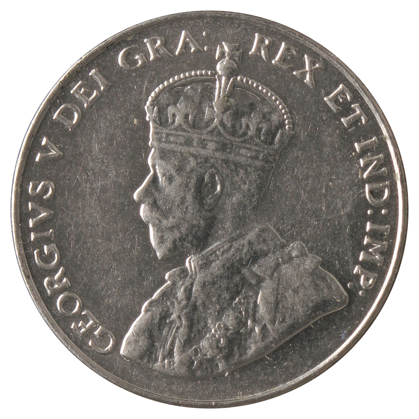 1934 Canada 5-cents EF-AU (EF-45) Scratched
