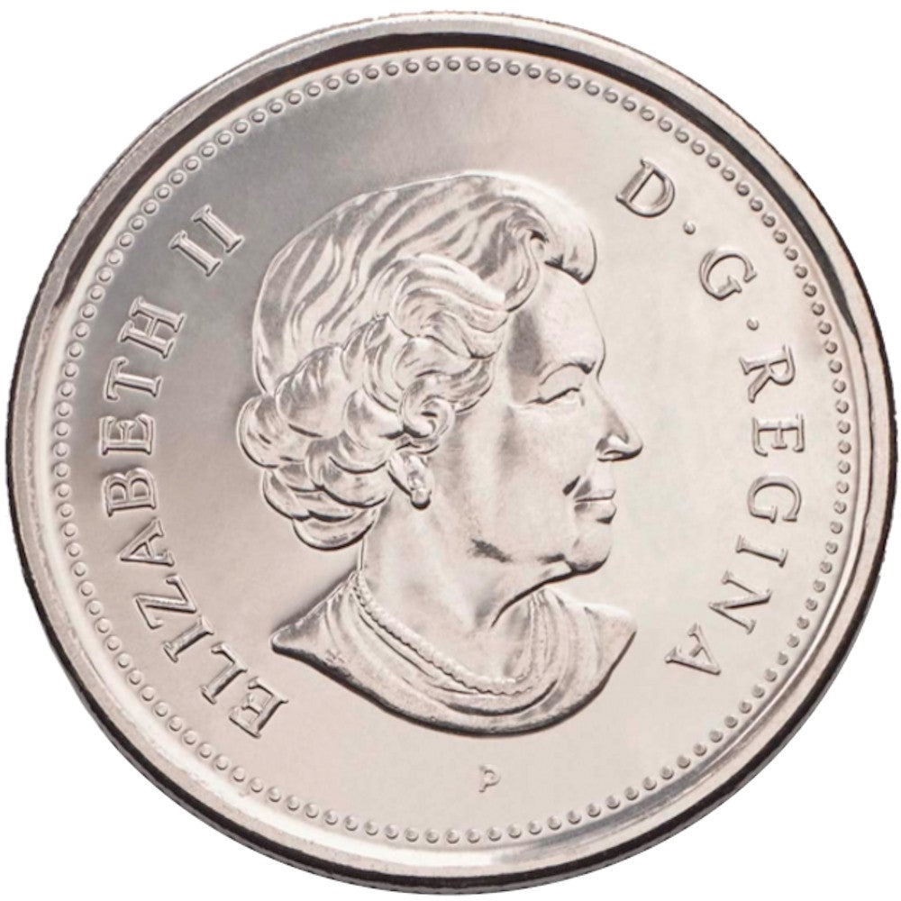 2004 Canada First Day Poppy 25-cent Coin