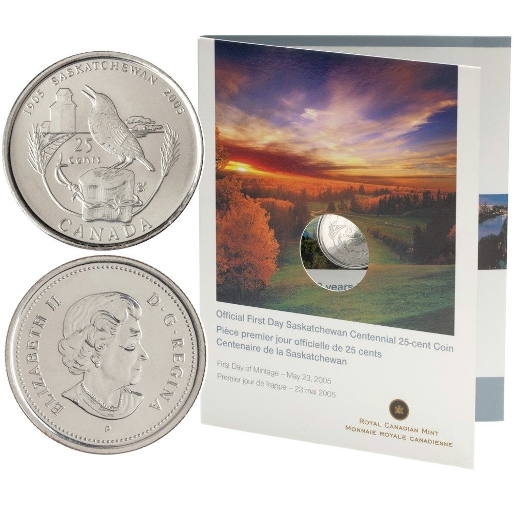 2005 Canada Saskatchewan 25-Cent First Day Cover