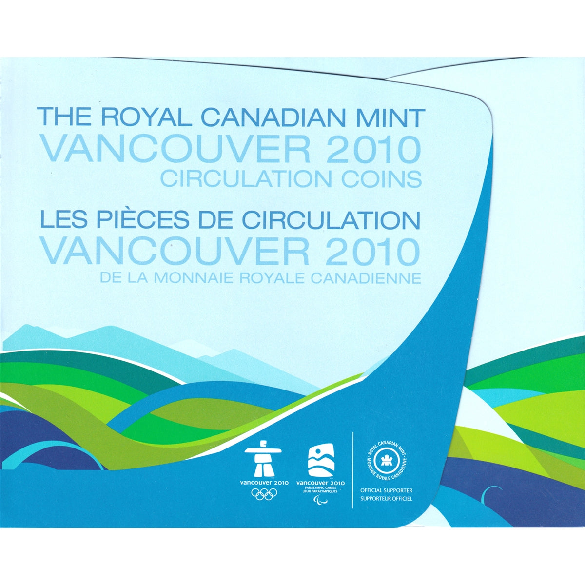 2007-2010 Vancouver Olympics 17-coin Set (3x Coloured) in RBC Board (Light Wear)