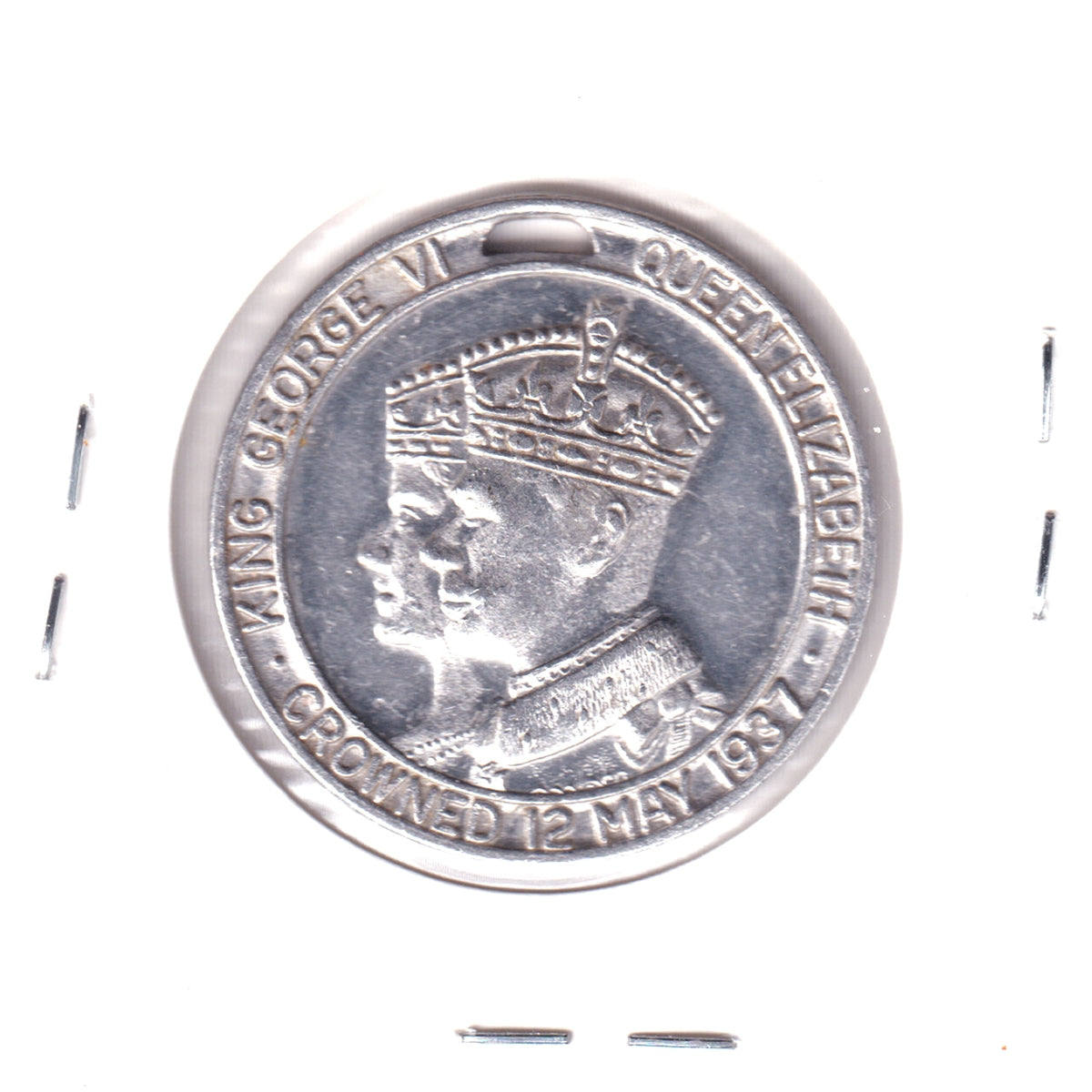 1937 King George VI & Queen Elizabeth Coronation Medallion (Overlapping Effigies)
