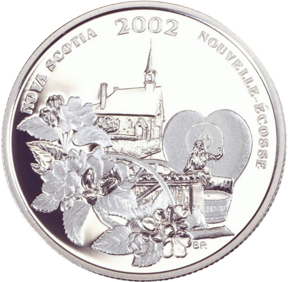 2002 Canada 50-cent Apple Blossom Festival Sterling Silver