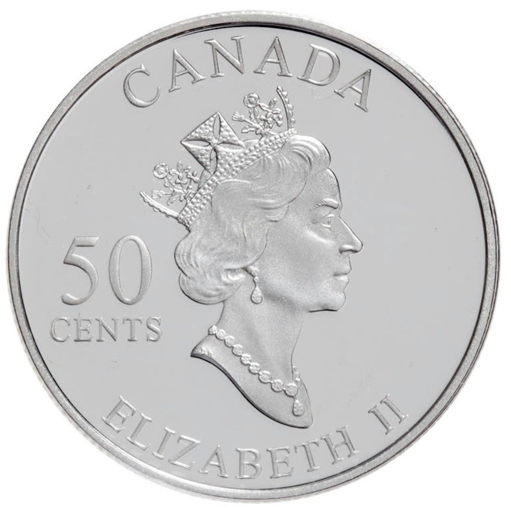 2002 50-cent Festivals of Canada - Calgary Stampede Sterling Silver