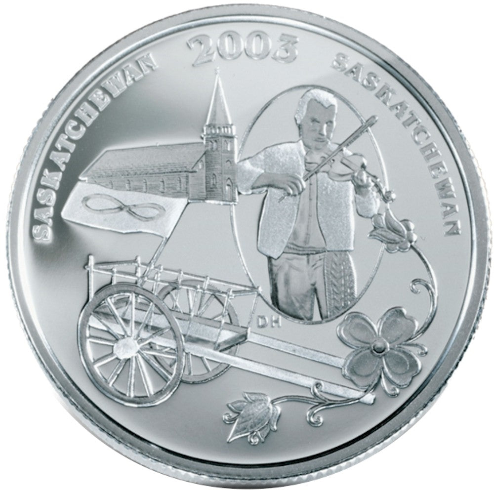 2003 50-cent Festivals of Canada - Back To Batoche Sterling Silver