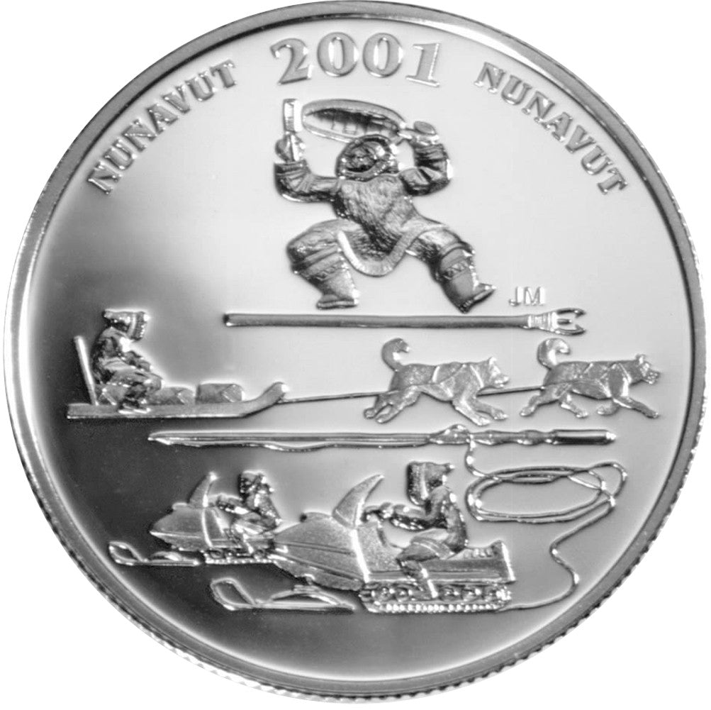 2001 50-cent Festivals of Canada - Toonik Tyme Sterling Silver Coin