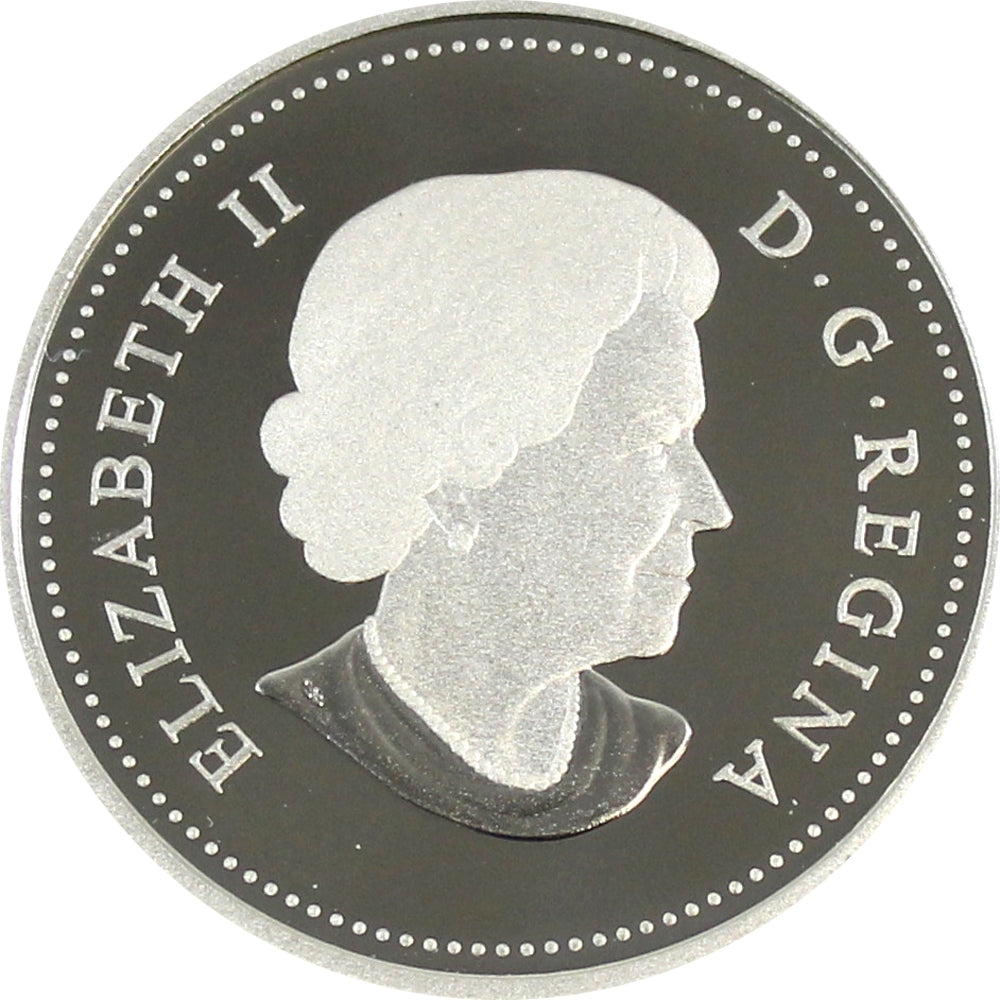 2017 Canada 150th Red Enamel Proof Silver Dollar - square capsule  No Tax