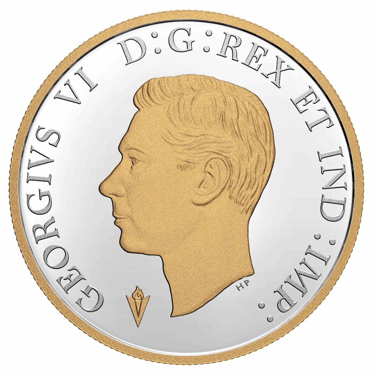 2020 Canada 75th Ann. of V-E Day Gold Plated Fine Silver in Square Capsule (No Tax)