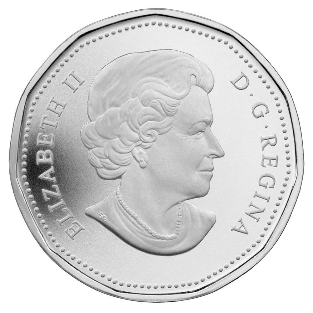 2012 Canada 25th Anniversary of the Loonie Set with Silver Plated Loon