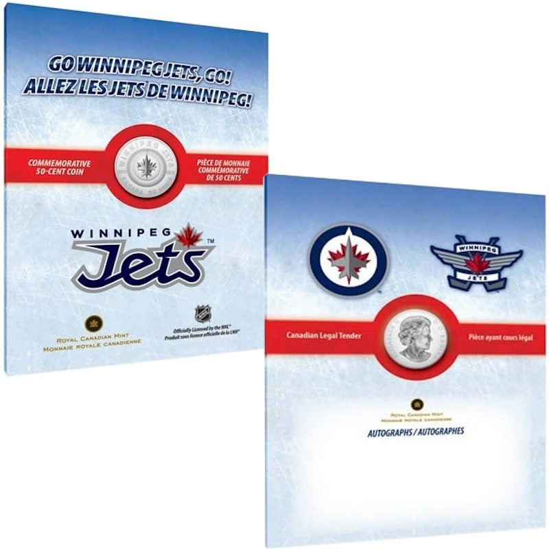2011 Canada 50-cent Winnipeg Jets in Card