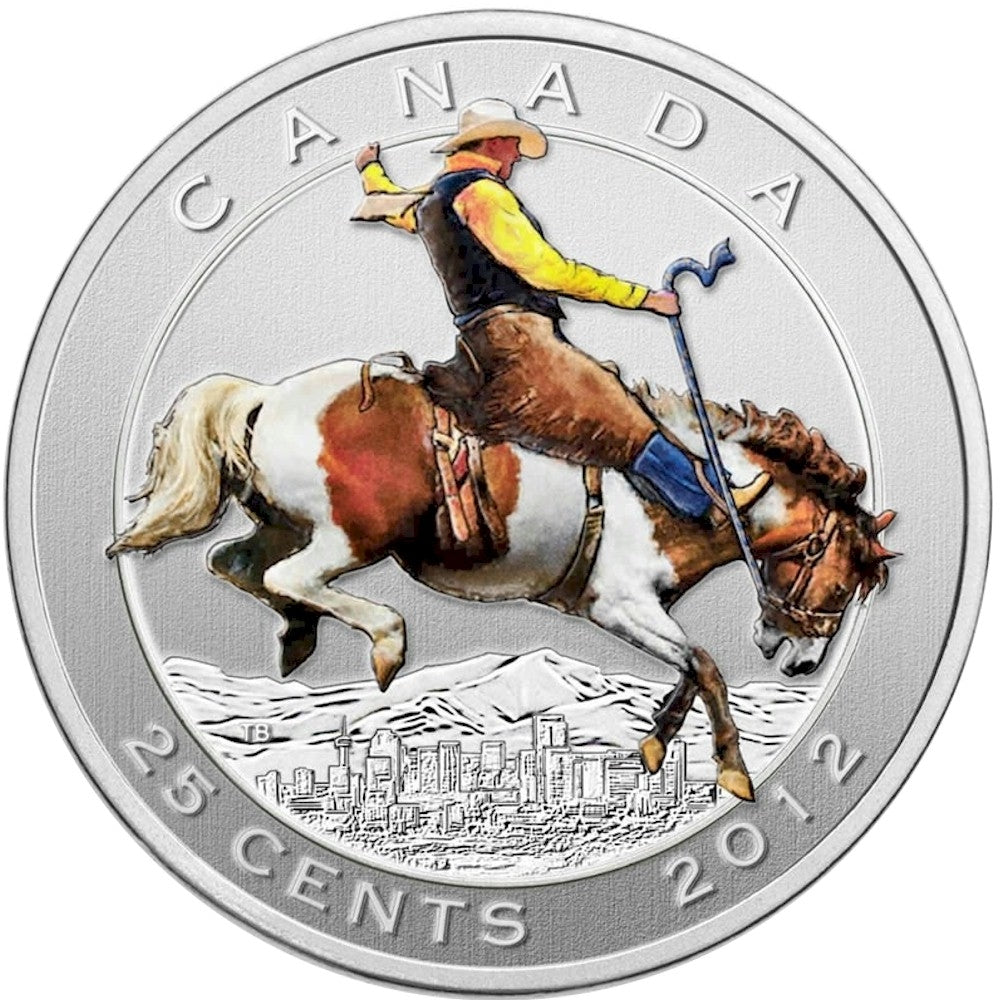 2012 Canada 25-cent 100 Years of the Calgary Stampede Coin & Stamp Set