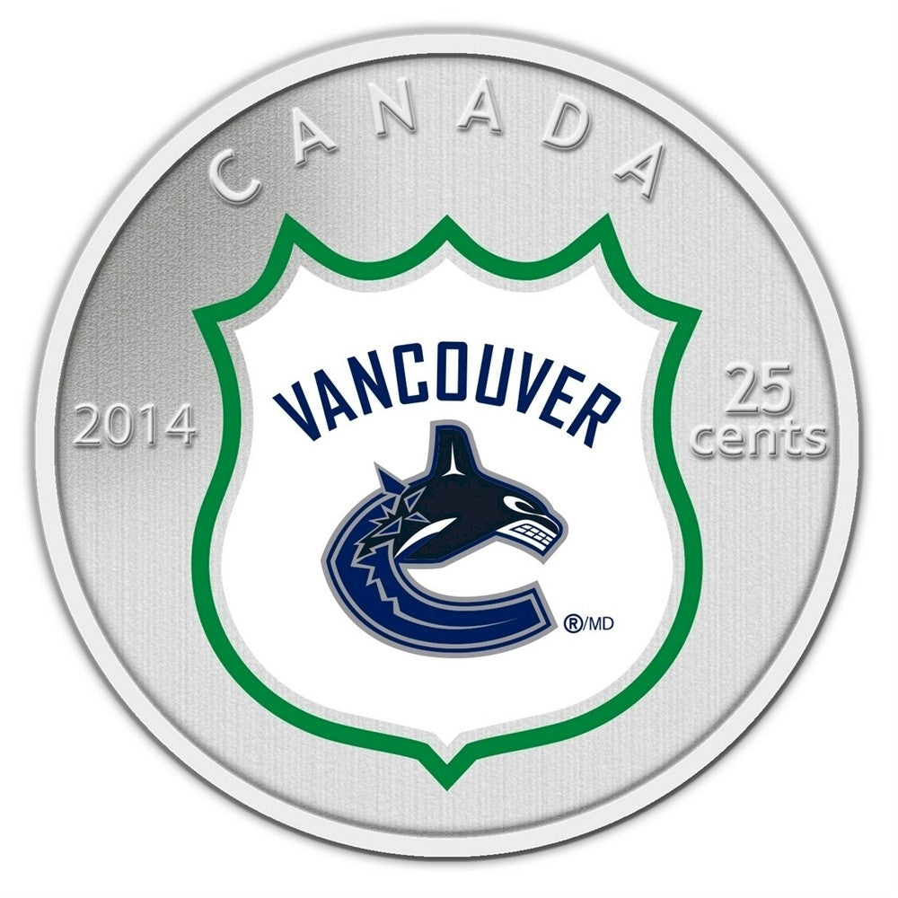 2014 Canada 25-cent Vancouver Canucks Pop-Up Jersey Coin & Stamp Set