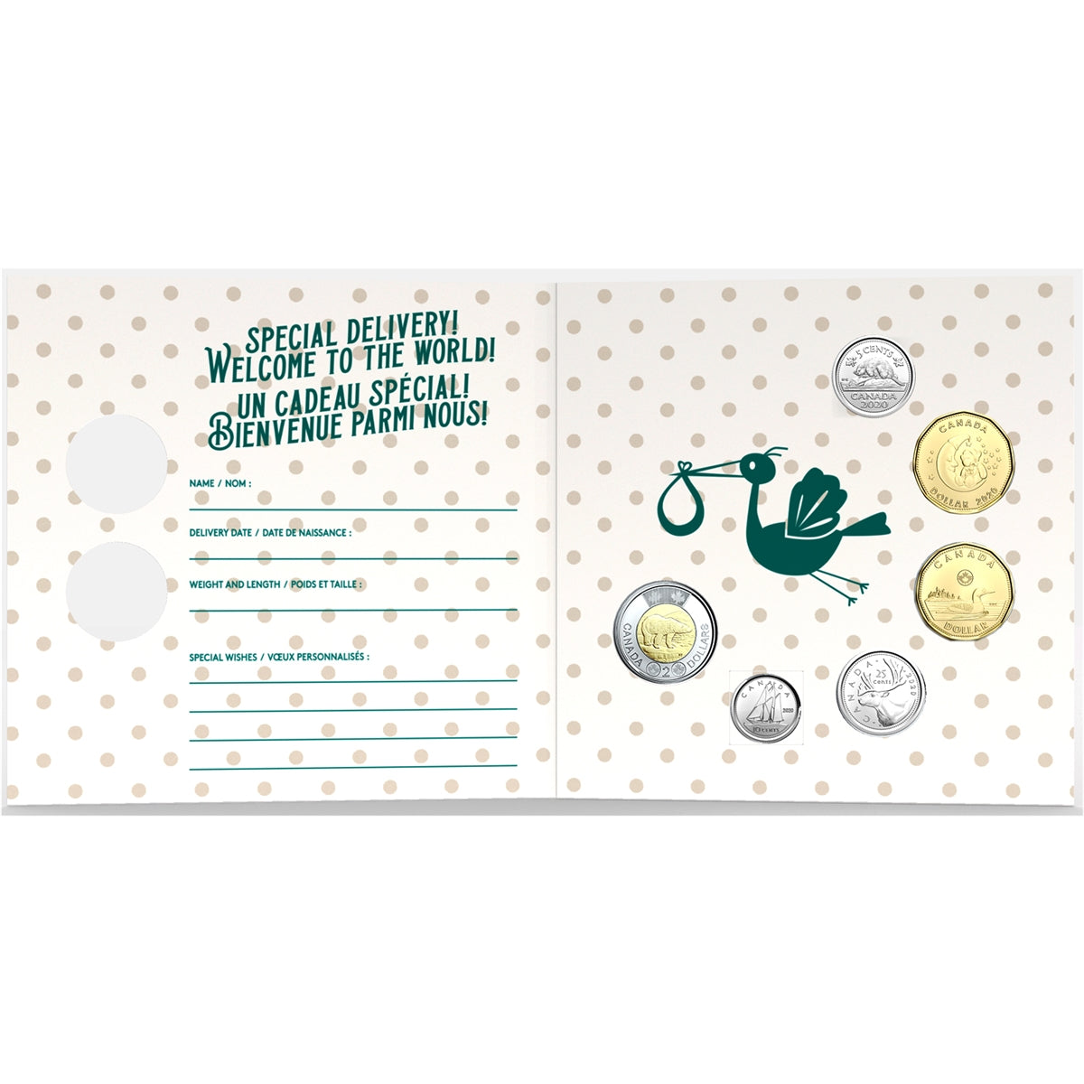 2020 Canada Baby Gift Coin Set