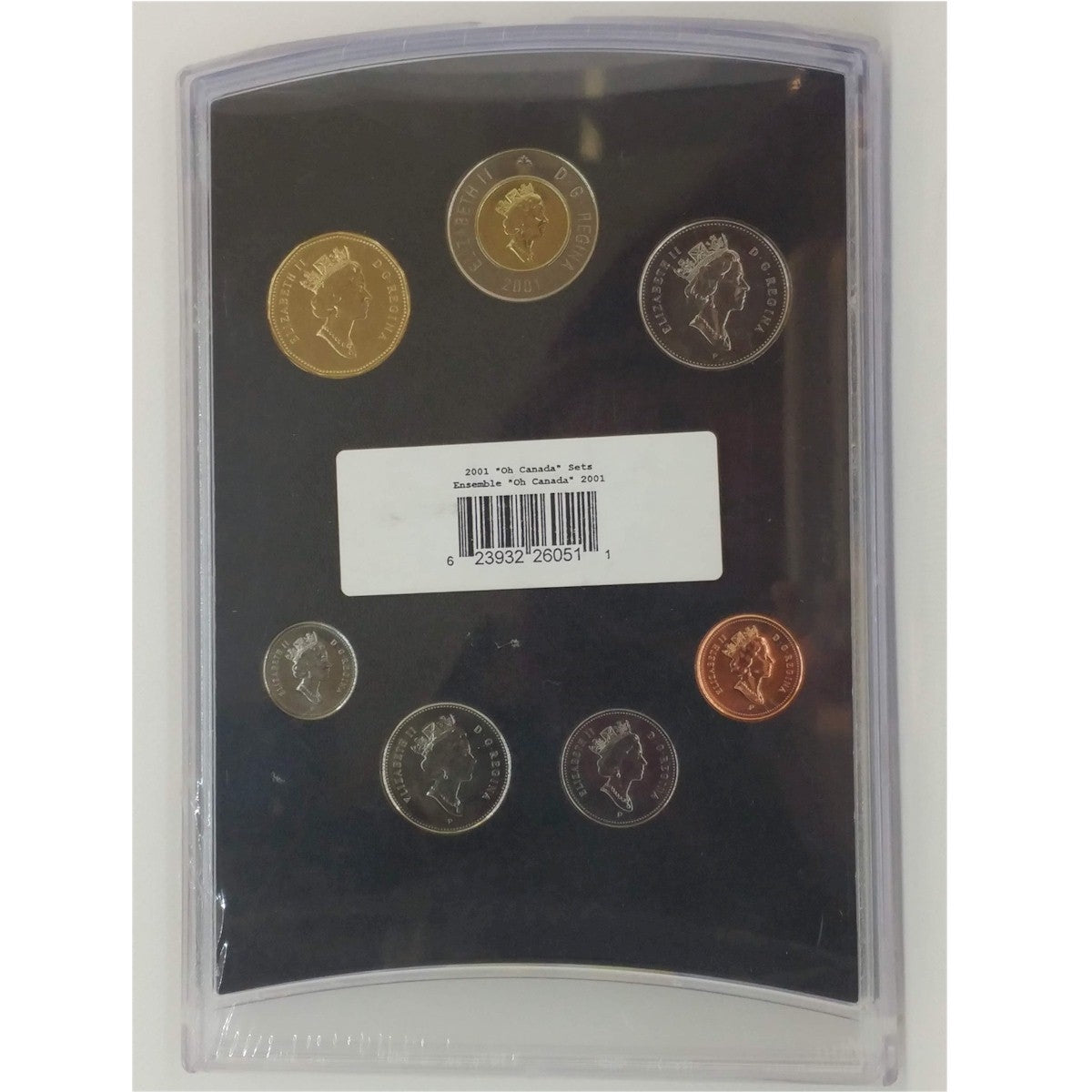 2001 Oh Canada Set (Contains Scarce 2001P 1-cent and 2001 Loon Dollar)