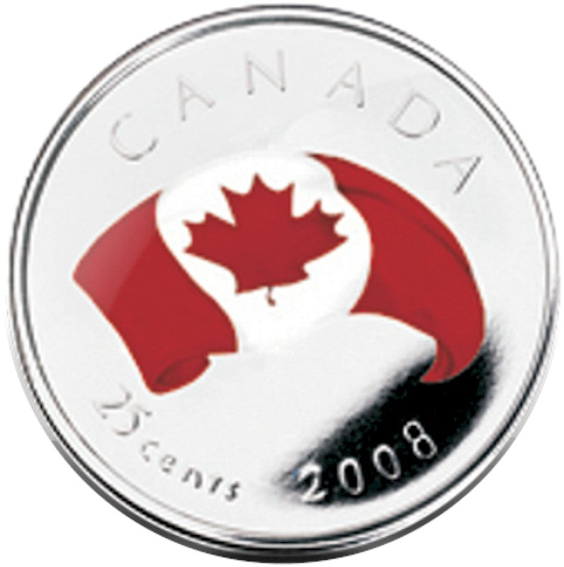 2008 Oh Canada 25-cent Gift Set - Canadian Flag.