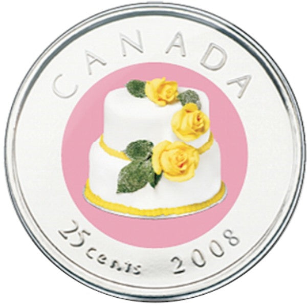 2008 Canada Wedding 25-cent Gift Set - Cake
