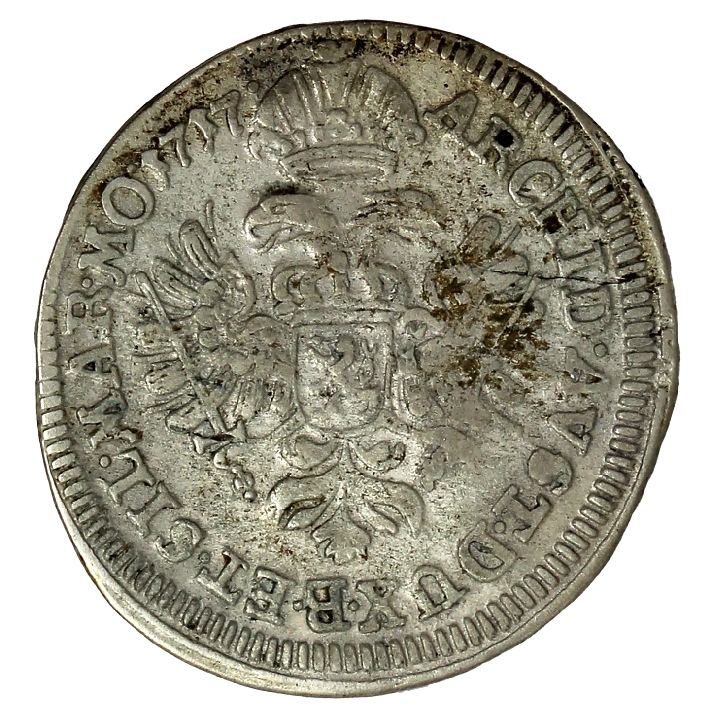 Bohemia 1717 Karl VI 3 Kreuzer Prague Mint